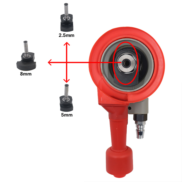 Selbst-Vakuum-Luft-Schwingschleifer 2,5 mm oder 5 mm 8 mm Zentralstaubsauger